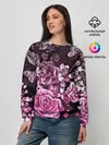 Женский свитшот / РОЗЫ | ROSES | БАБОЧКИ