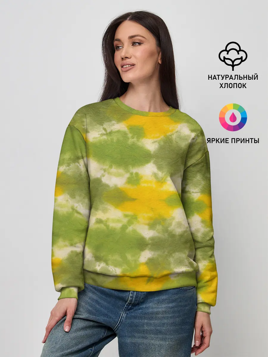 Женский свитшот / разводы краски
