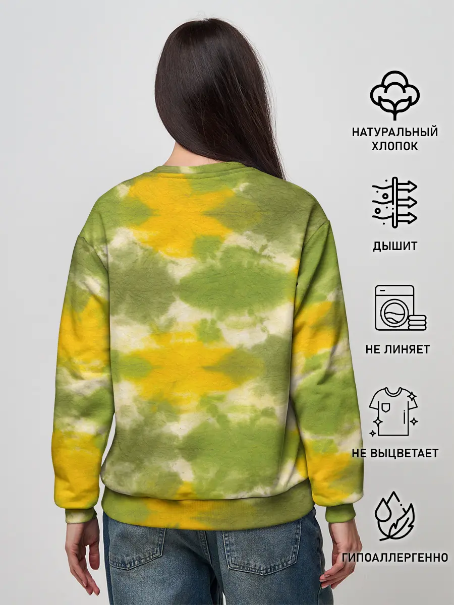 Женский свитшот / разводы краски