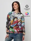 Женский свитшот / One Piece стикербомбинг