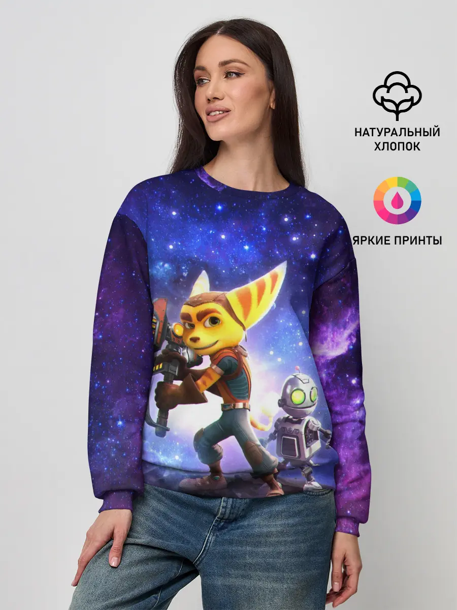 Женский свитшот / Ratchet & Clank game