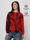 Женский свитшот / BLACK RED DRAGONS TATOO