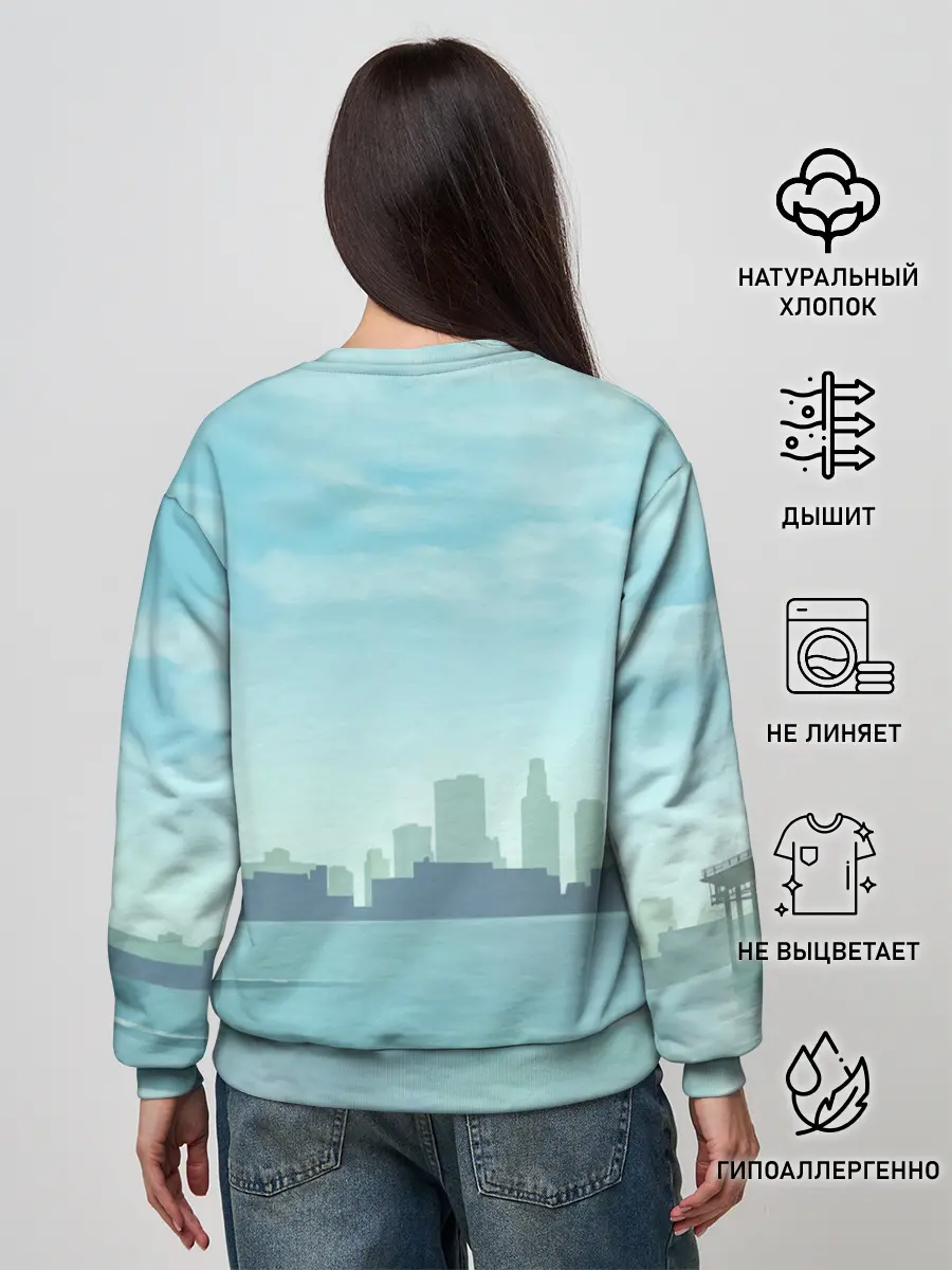 Женский свитшот / Grand Theft Auto 5 девушка