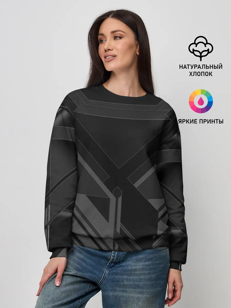 Женский свитшот / Хромированная Сталь