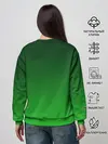 Женский свитшот / девушка лепрекон в зеленом