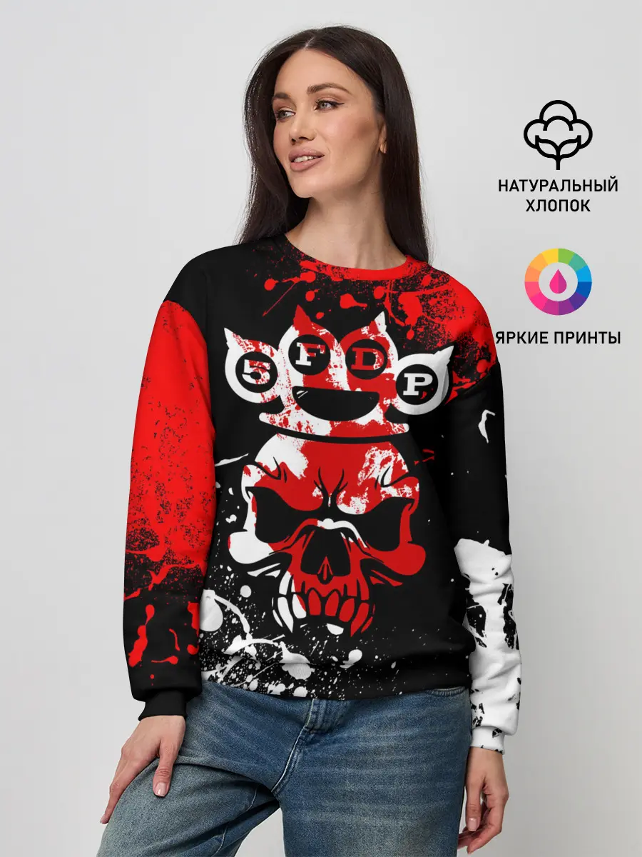 Женский свитшот / Five Finger Death Punch [8]