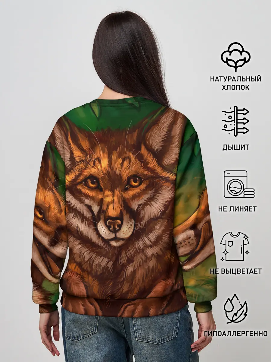 Женский свитшот / Лисы