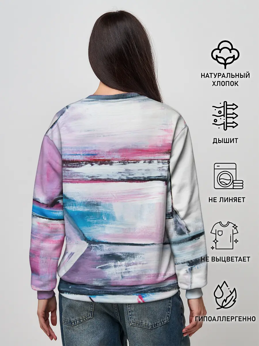 Женский свитшот / Цветные мелки