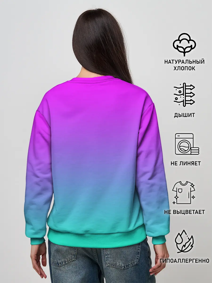 Женский свитшот / Skittles | Черный