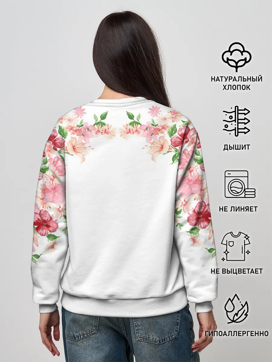 Женский свитшот / Цветы