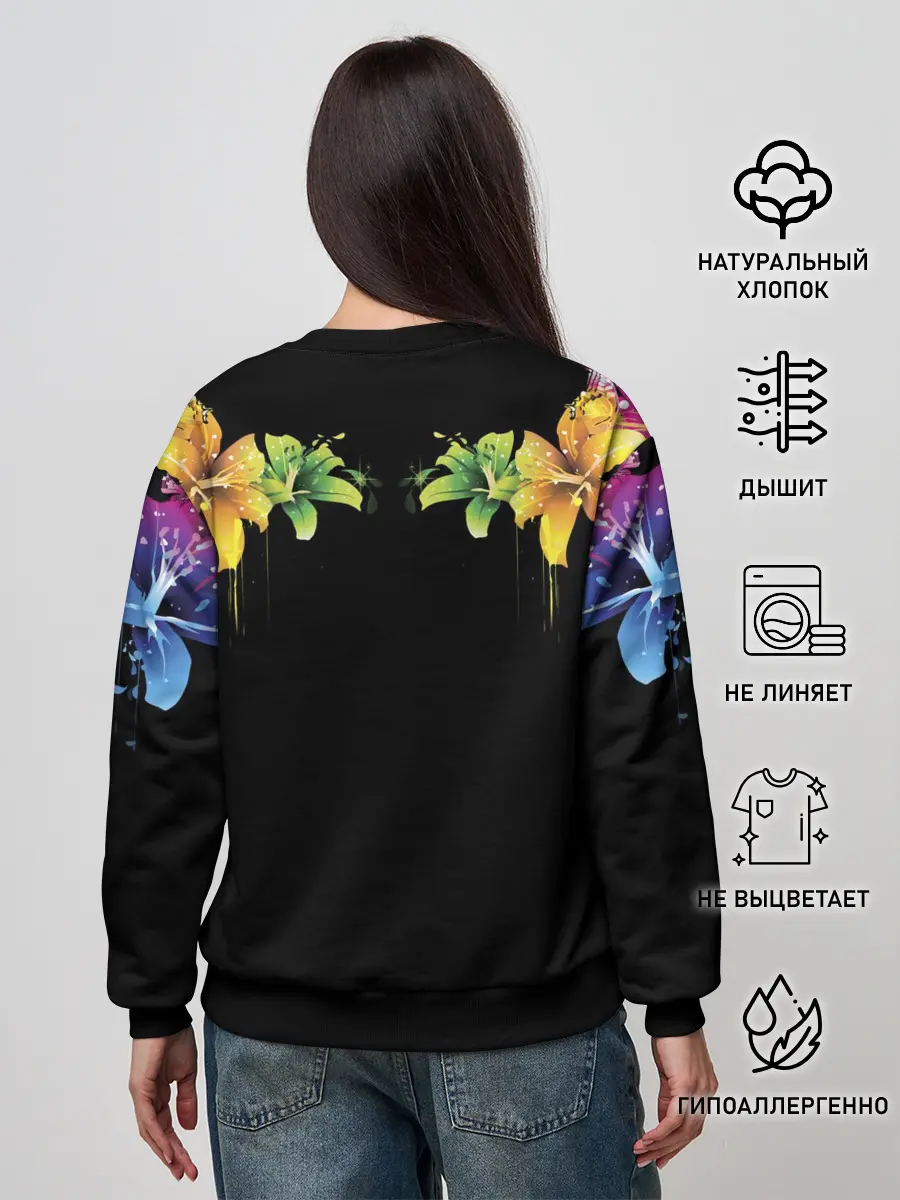 Женский свитшот / Цветы