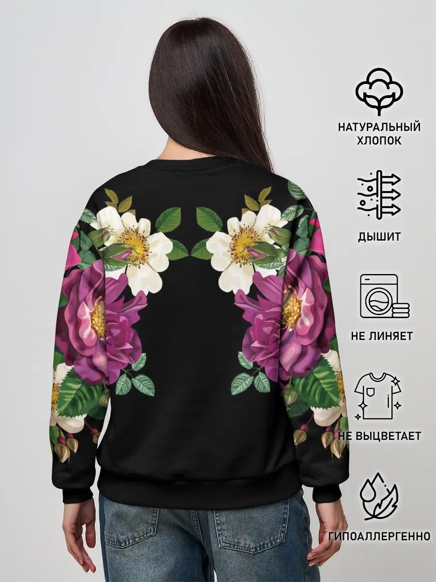 Женский свитшот / Цветы