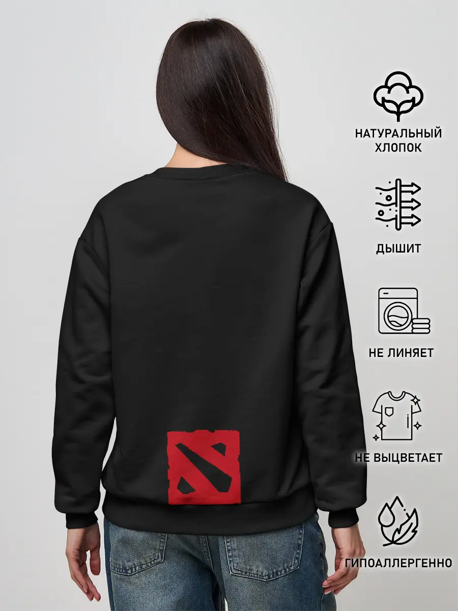 Женский свитшот / Рыцарь дракон | Dota 2