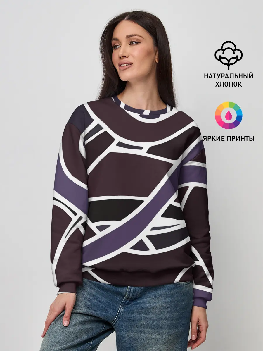 Женский свитшот / Линейная текстура