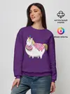 Женский свитшот / Единорог | Пончик