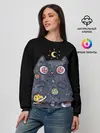 Женский свитшот / КОСМИЧЕСКИЙ КОТ