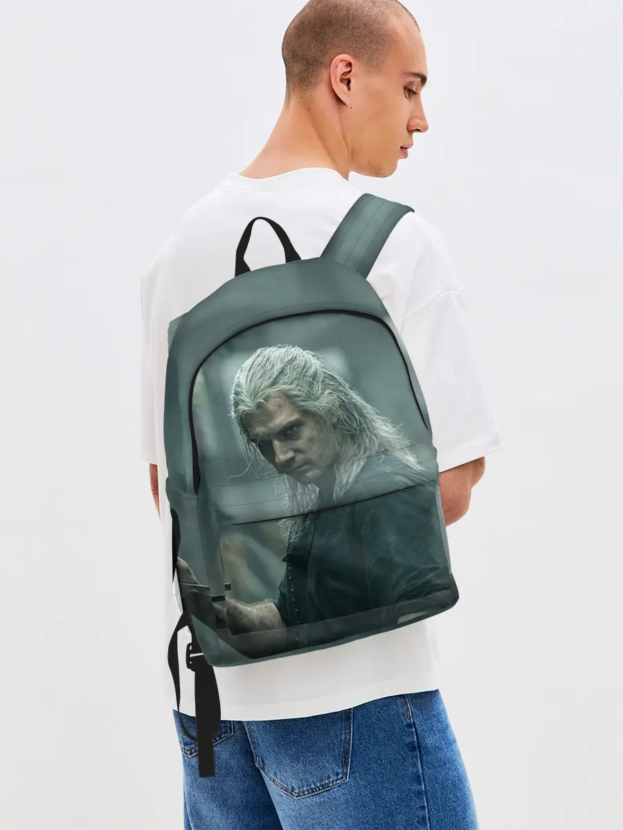 Рюкзак джинсовый / Ведьмак Геральт