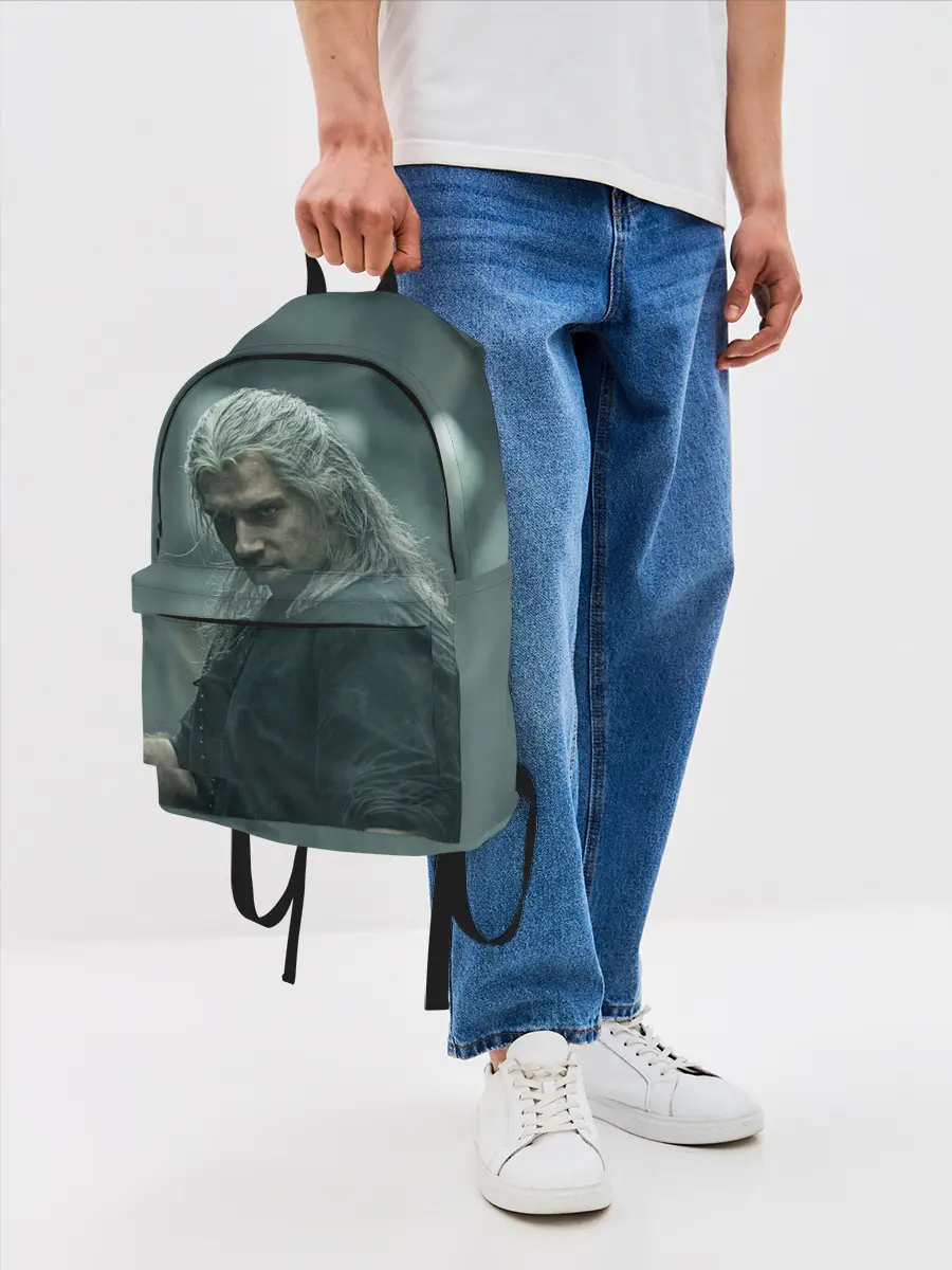 Рюкзак джинсовый / Ведьмак Геральт