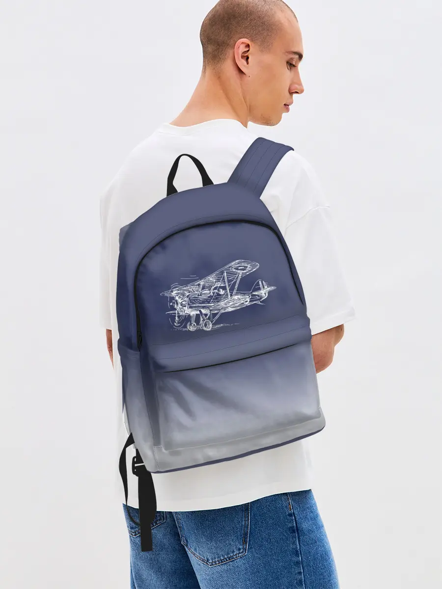 Рюкзак джинсовый / Биплан