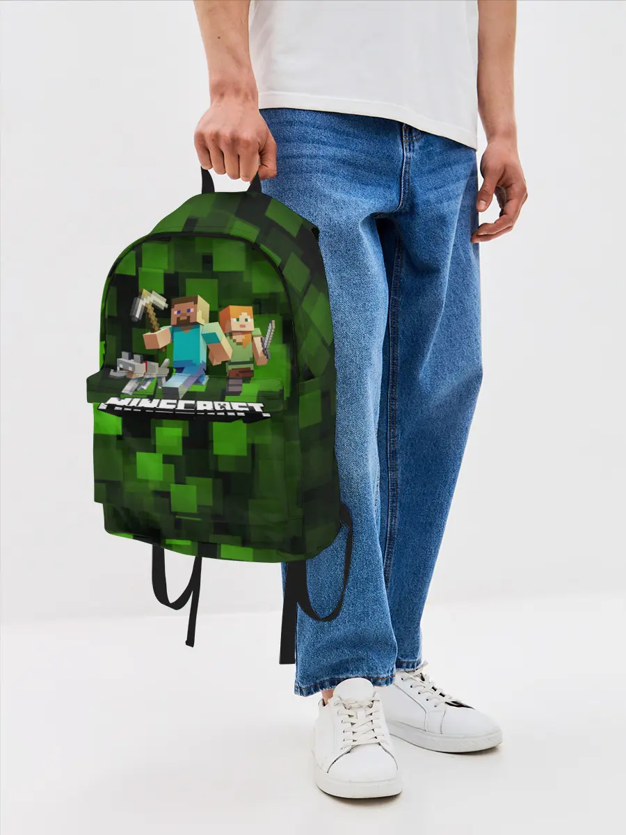 Рюкзак джинсовый / Minecraft / Майнкрафт