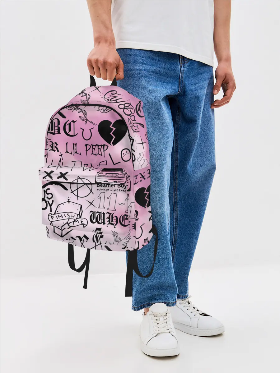 Рюкзак джинсовый / LIL PEEP.