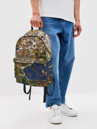 Рюкзак джинсовый / Герои 3 Карта