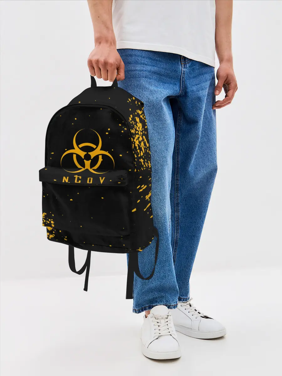 Рюкзак джинсовый / КОРОНАВИРУС | nCoV