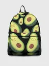 Рюкзак джинсовый / Авокадо паттерн