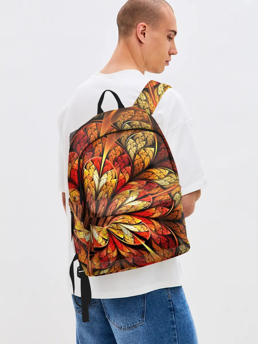 Рюкзак джинсовый / ФРАКТАЛЬНЫЙ УЗОР