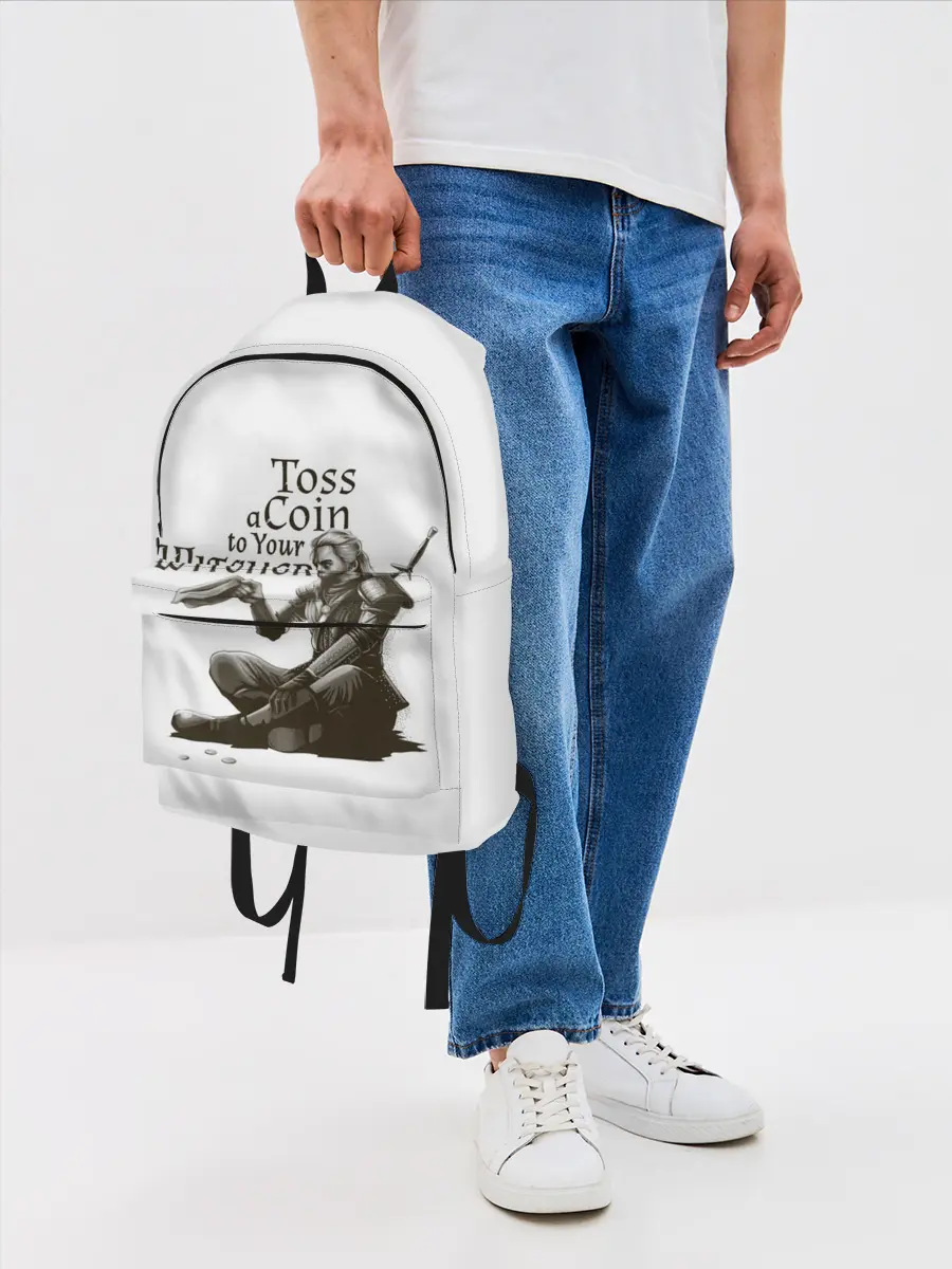 Рюкзак джинсовый / Toss a coin to your Witcher