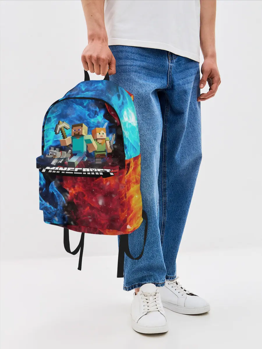 Рюкзак джинсовый / Minecraft / Майнкрафт