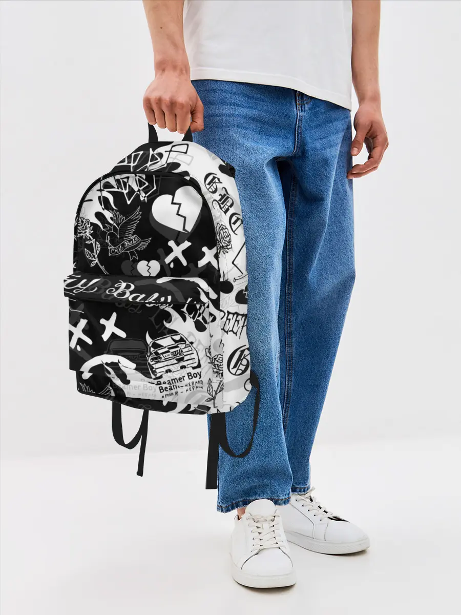 Рюкзак джинсовый / LIL PEEP