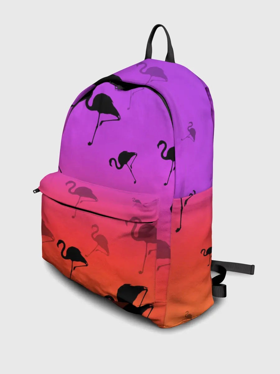 Рюкзак джинсовый / Фламинго