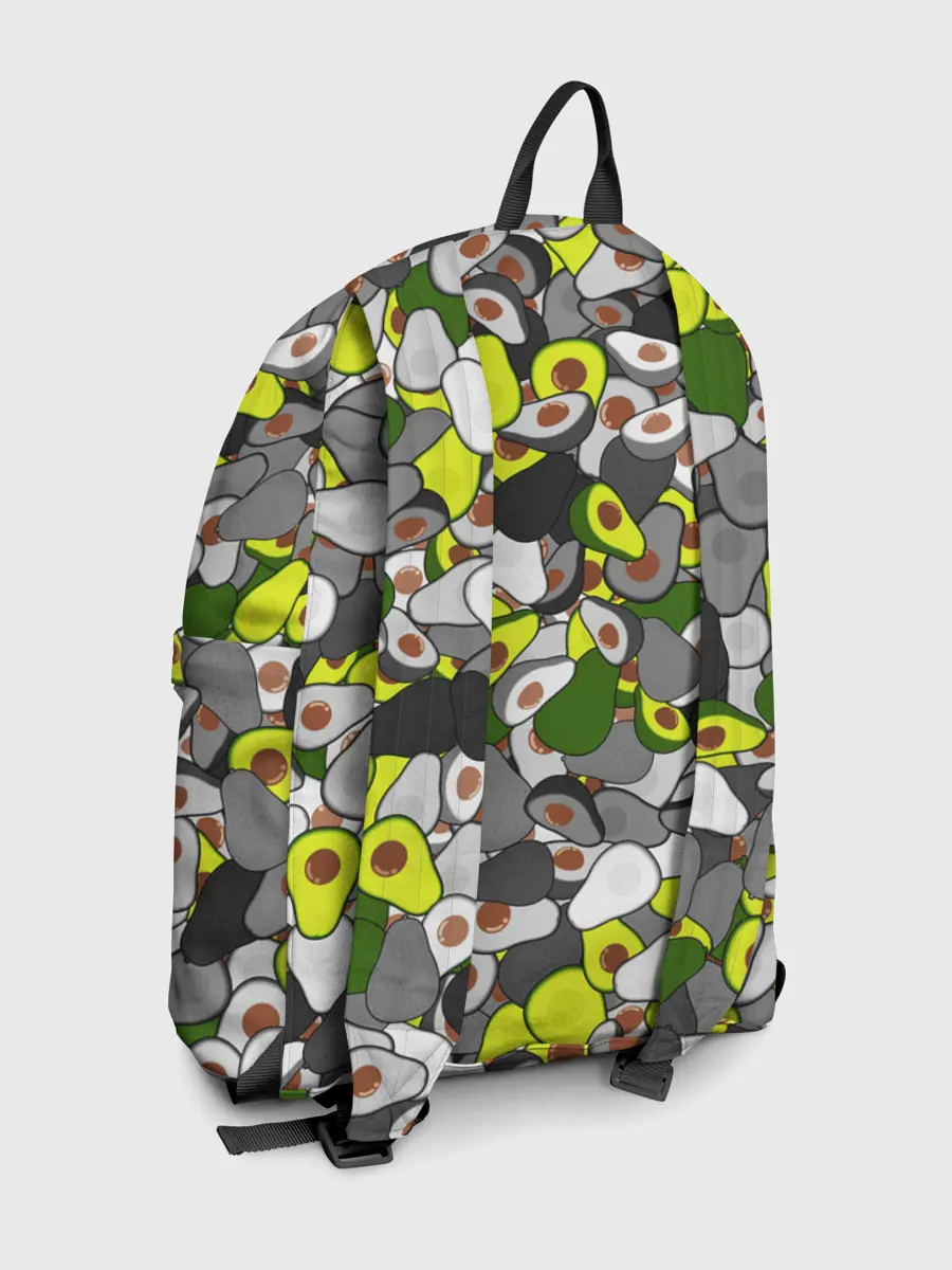 Рюкзак джинсовый / Камуфляж с авокадо