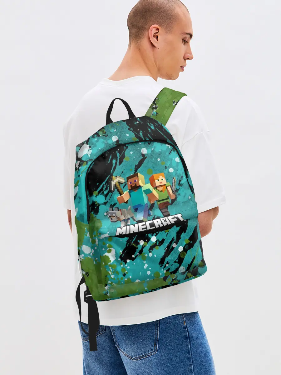 Рюкзак джинсовый / Minecraft / Майнкрафт