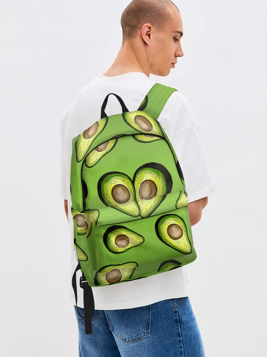 Рюкзак джинсовый / Люблю авокадо