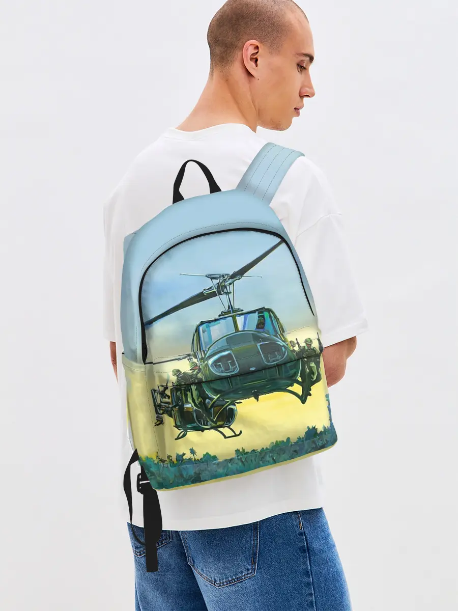 Рюкзак джинсовый / Вертолеты