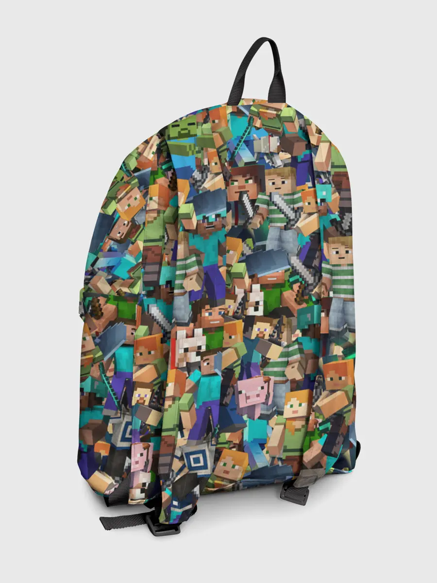 Рюкзак джинсовый / MINECRAFT ПЕРСОНАЖИ