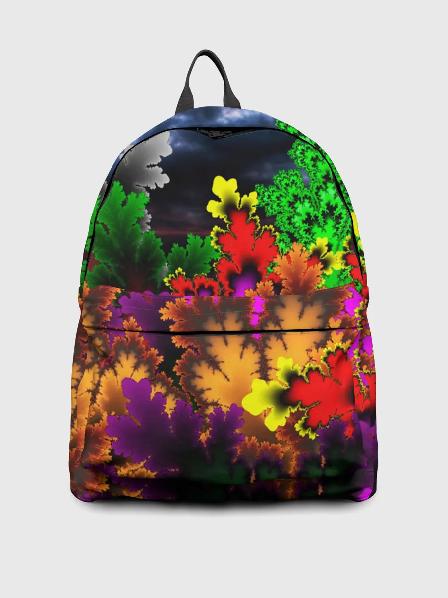 Рюкзак джинсовый / КИСЛОТНАЯ АБСТРАКЦИЯ