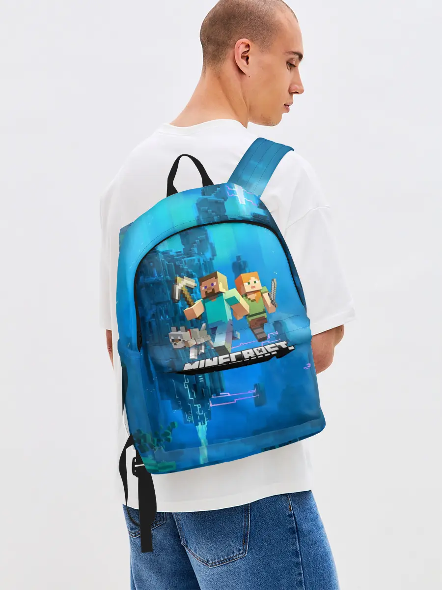 Рюкзак джинсовый / Minecraft / Майнкрафт