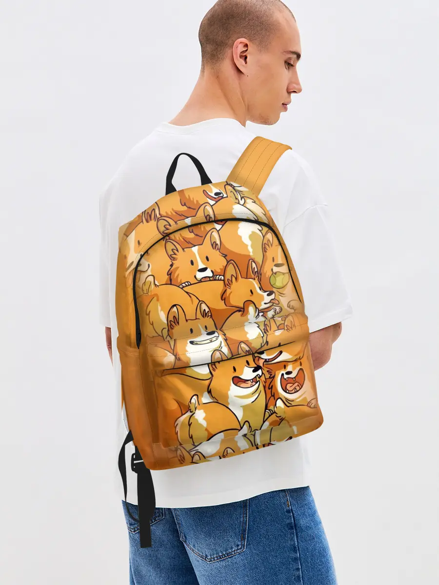 Рюкзак джинсовый / Корги