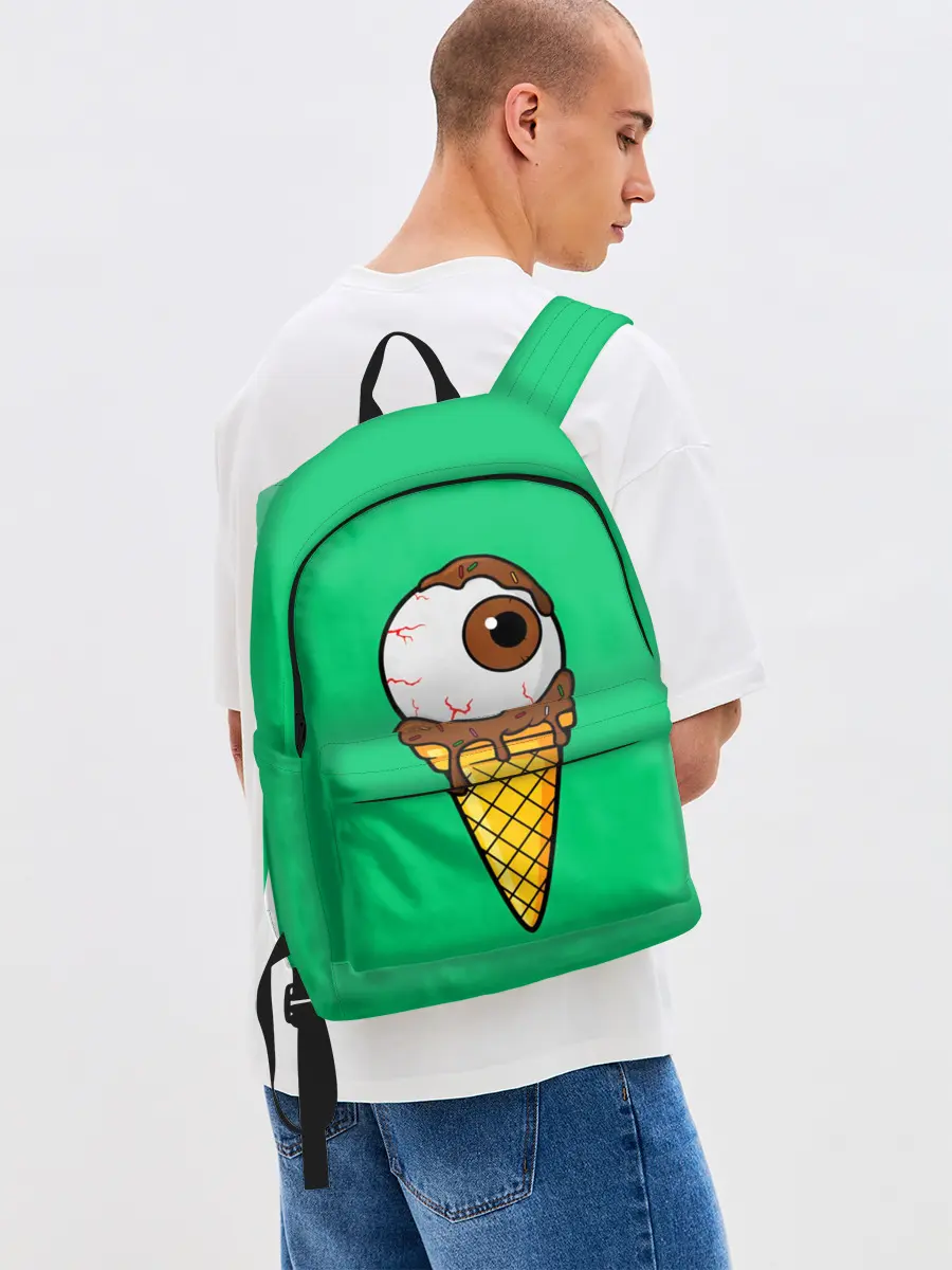 Рюкзак джинсовый / Мороженое с глазом