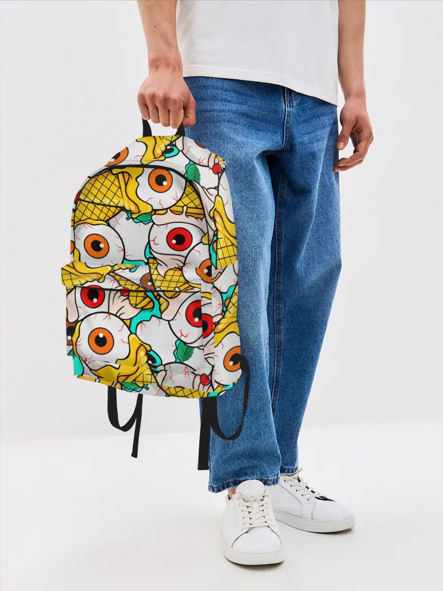 Рюкзак джинсовый / Морожки с глазами