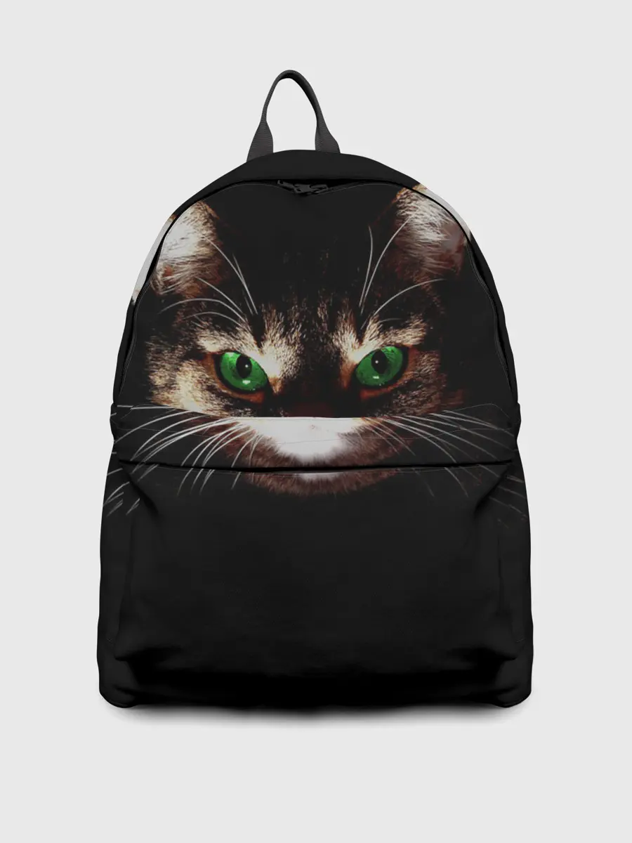 Рюкзак джинсовый / Зеленоглазый кот