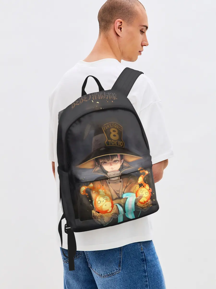 Рюкзак джинсовый / enenno shouboutai Fire Force