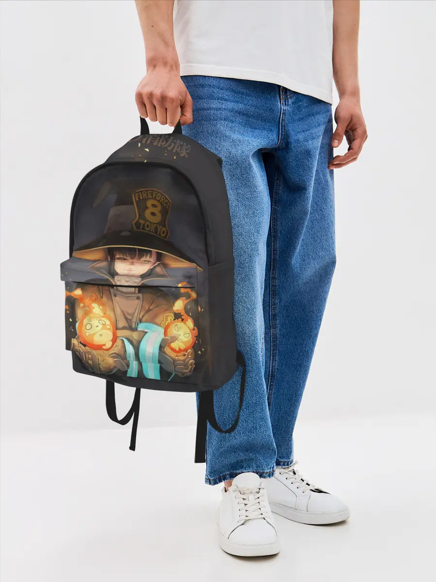 Рюкзак джинсовый / enenno shouboutai Fire Force