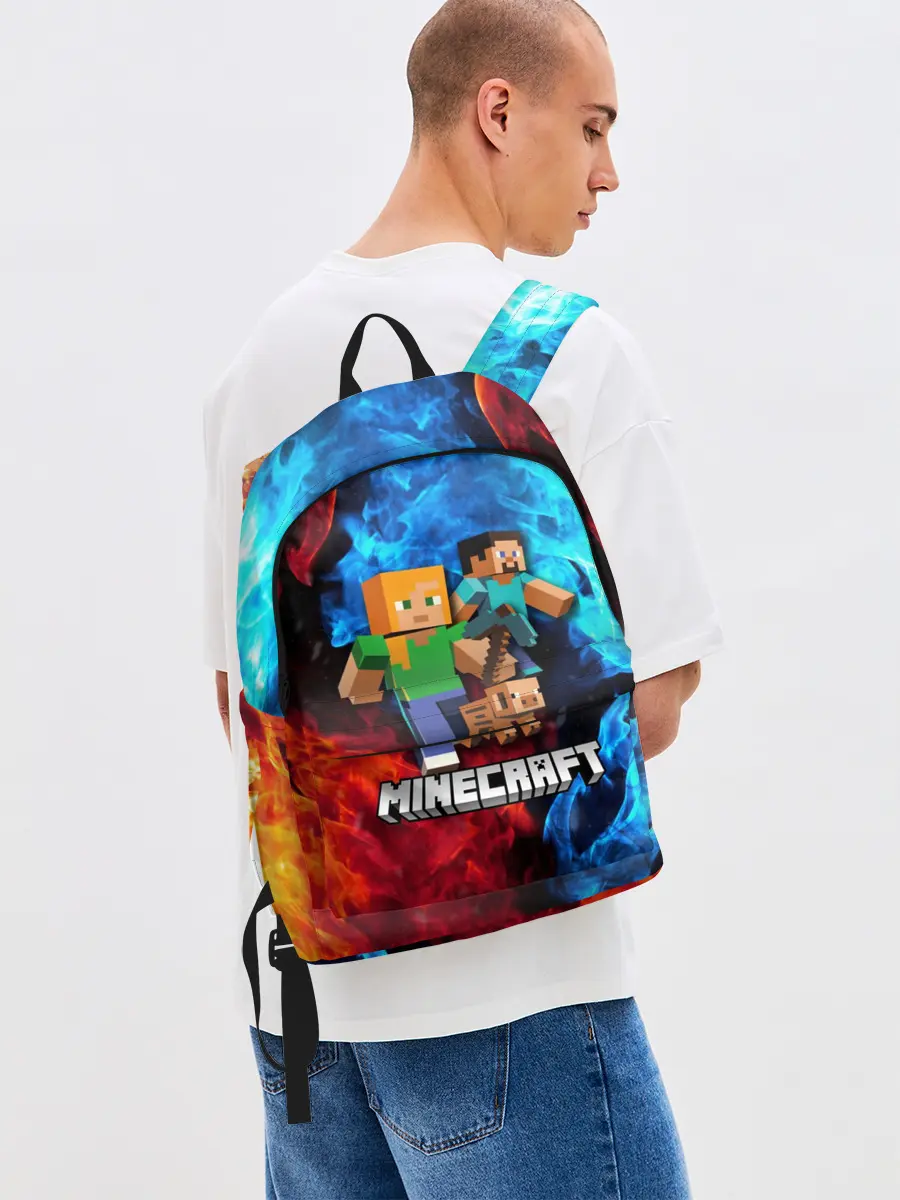 Рюкзак джинсовый / Minecraft / Майнкрафт