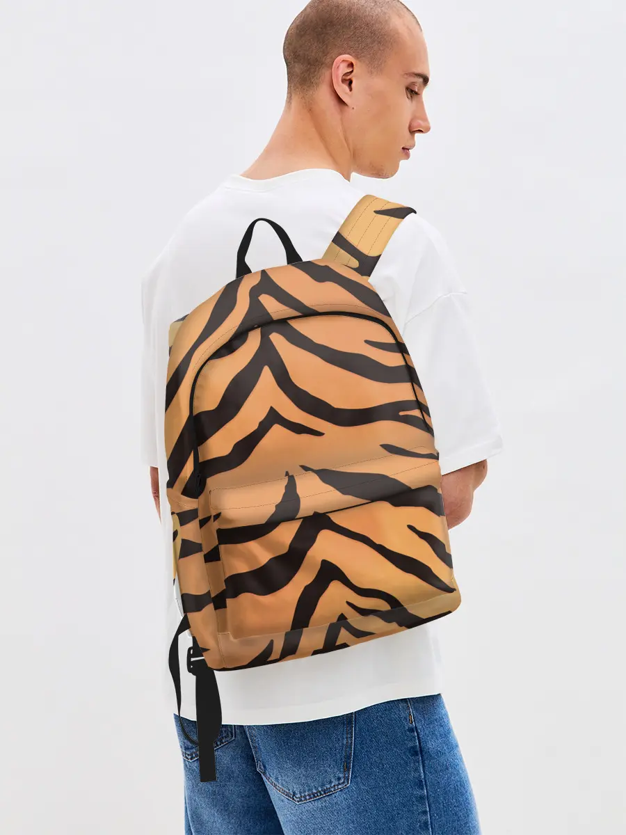 Рюкзак джинсовый / Тигриный камуфляж