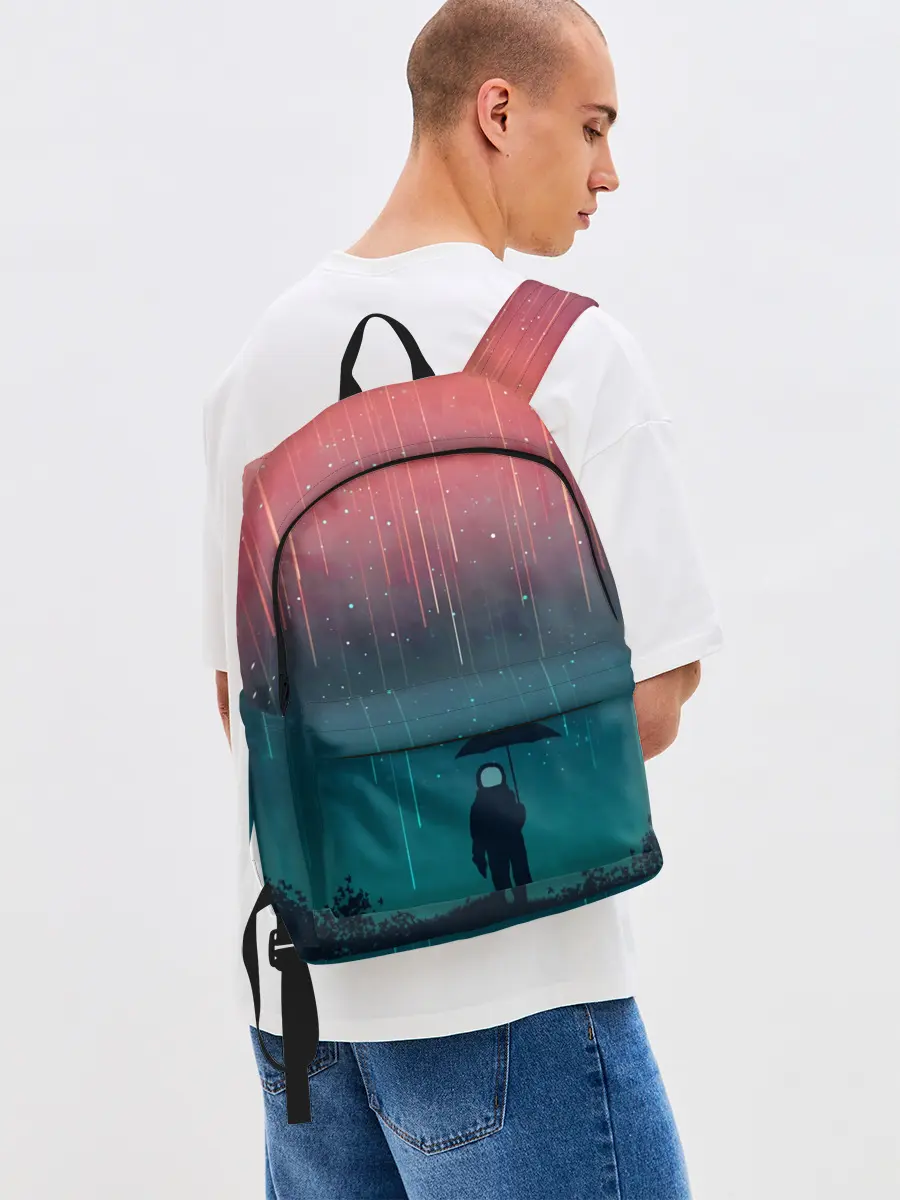 Рюкзак джинсовый / Космический Дождь