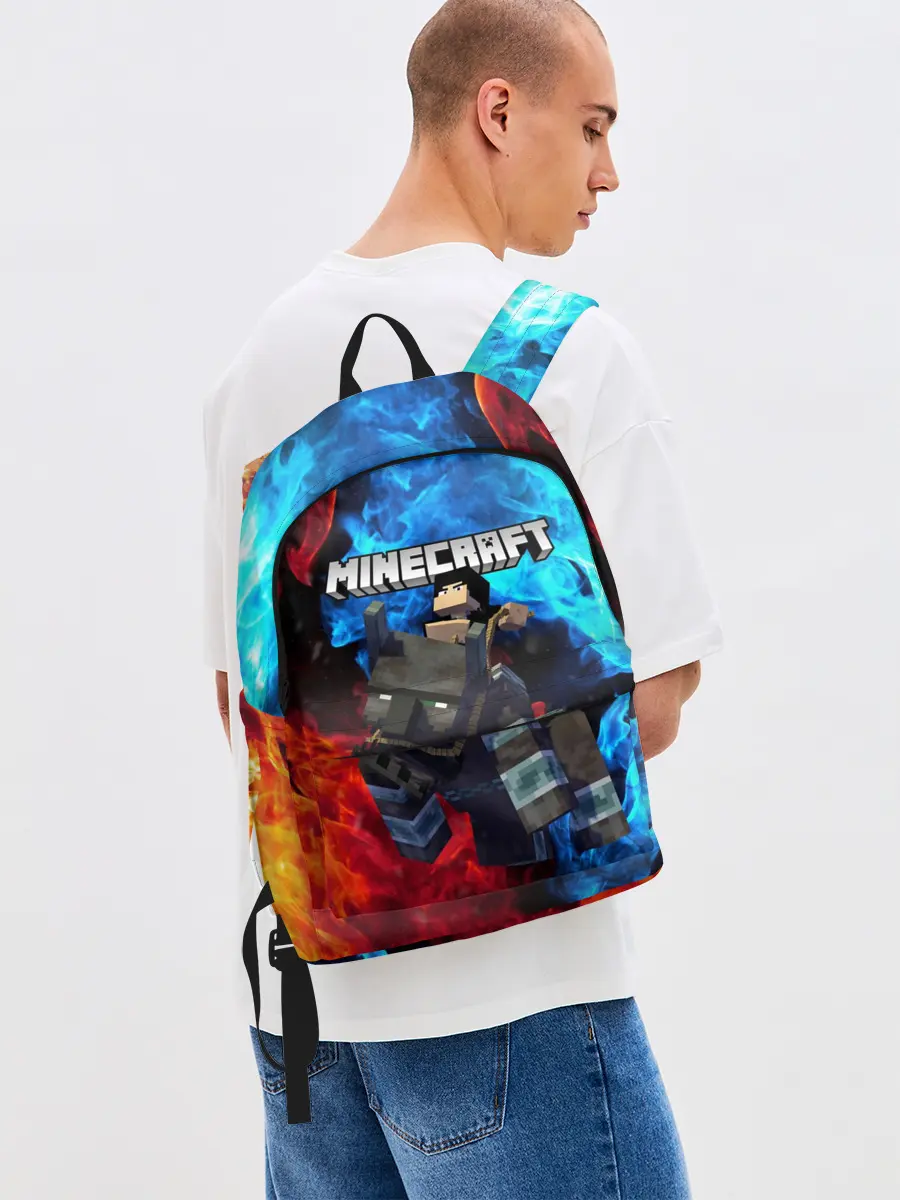 Рюкзак джинсовый / Minecraft / Майнкрафт